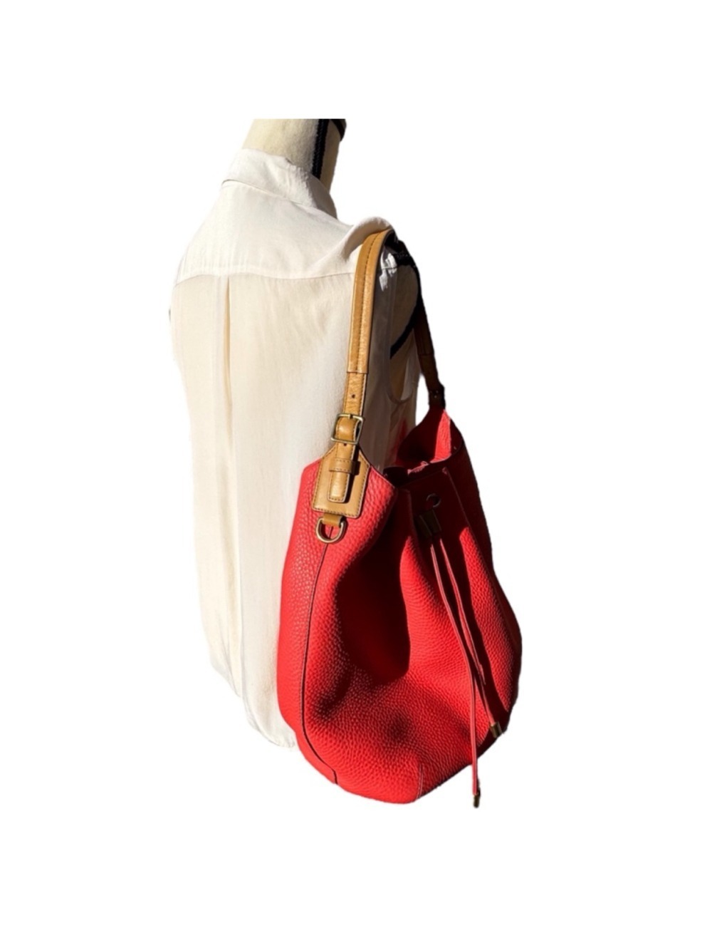 Coach Legacy Drawstring Bucket Bag Vintage 2013 Large - Persimmon - Picture 7 of 11